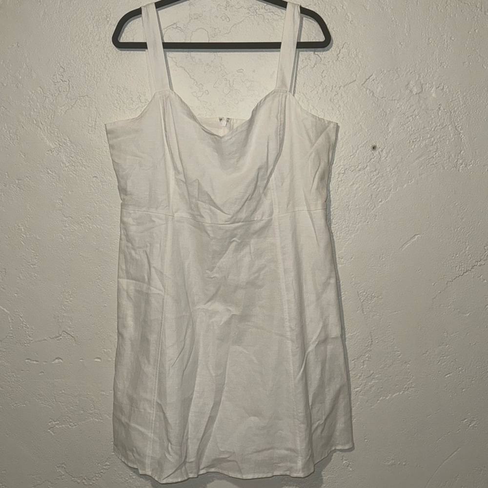 Gap white a line dress